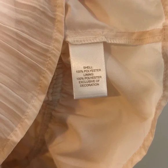 NWT Caroline Constas Peplum Blouse Womens Medium Pink Ruffle Lace Long Sleeve - Picture 5 of 5